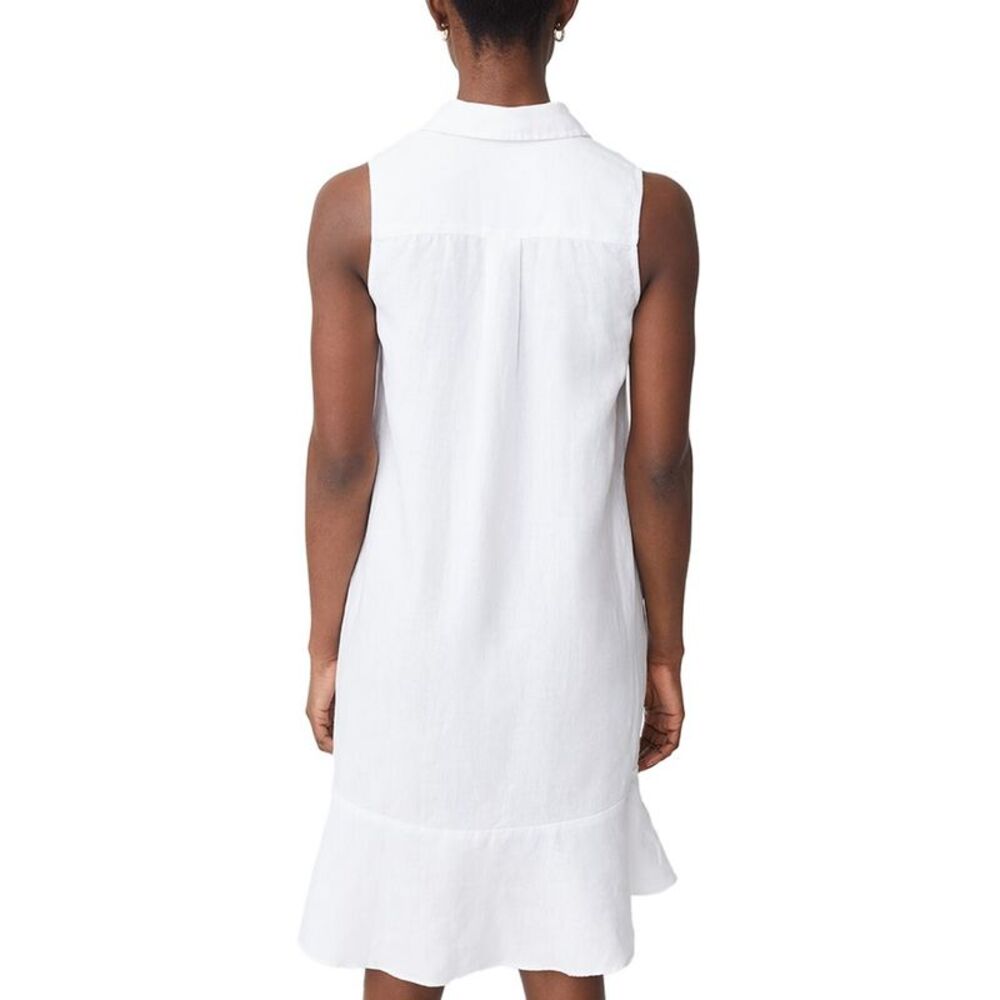 J.Mclaughlin Womens  Wellesley Linen Mini Dress, White - Picture 2 of 3